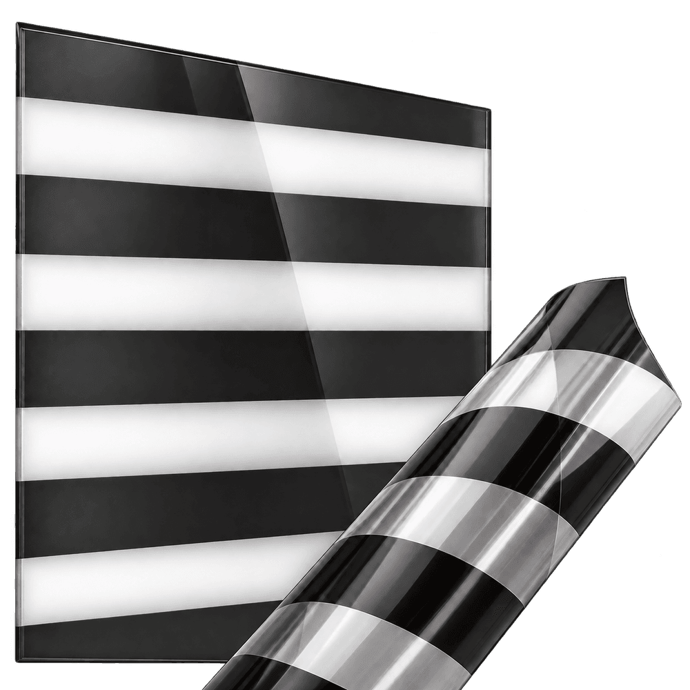 декоративная плёнка чёрный глянцевый BIG BLINDS BLACK — тонировка окон квартир, домов и зданий в Ростове-на-Дону