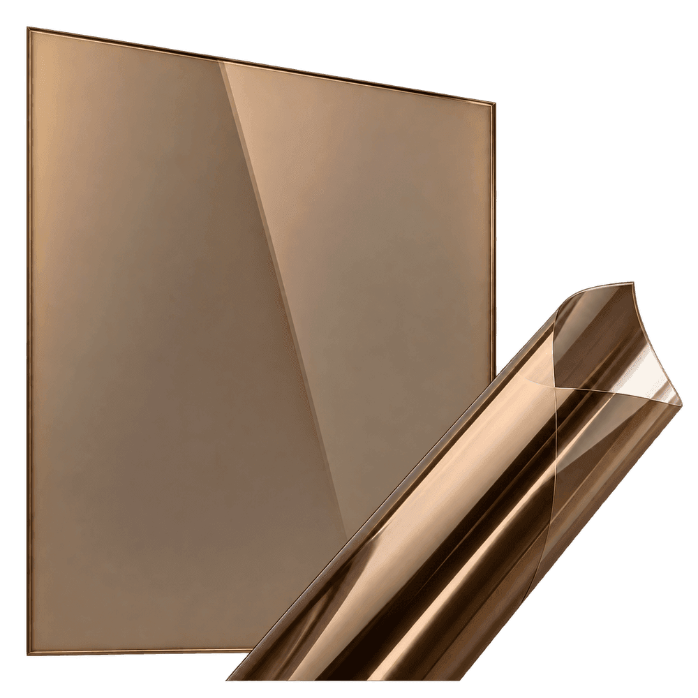 декоративная плёнка бронзовый глянцевый CRYSTAL BRONZE — тонировка окон квартир, домов и зданий в Ростове-на-Дону